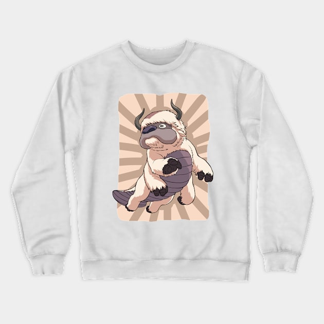 Appa Avatar the last airbender Crewneck Sweatshirt by HeichousArt